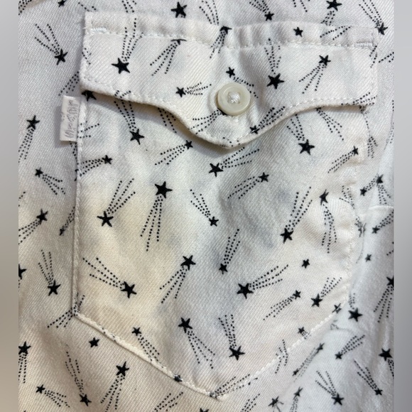 Levi’s Button Down Shooting Star Collared Tailored Fit Cotton Long Sleeve Small - Picture 3 of 7